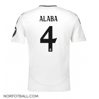 Billige Fotballdrakt Real Madrid David Alaba #4 Replika Hjemmedrakt 2024-25 Kortermet